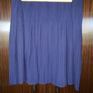 Sandwich light pleated skirt blue